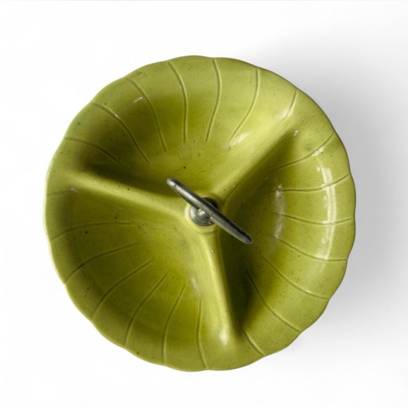 Vintage 1960s Lane & Co. California Pottery Divided Dish - Picture 3 of 5